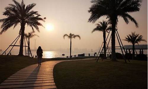 厦门海湾公园夜景图_厦门海湾公园夜景