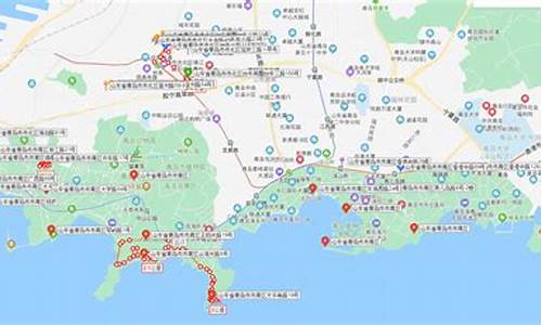 青岛景点分布区图,青岛景点分布