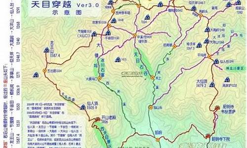 天目山自驾游路线攻略图_天目山自驾游路线